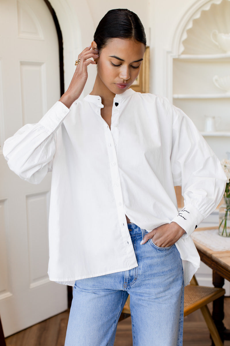 Lou Oversize Shirt - Cloud White