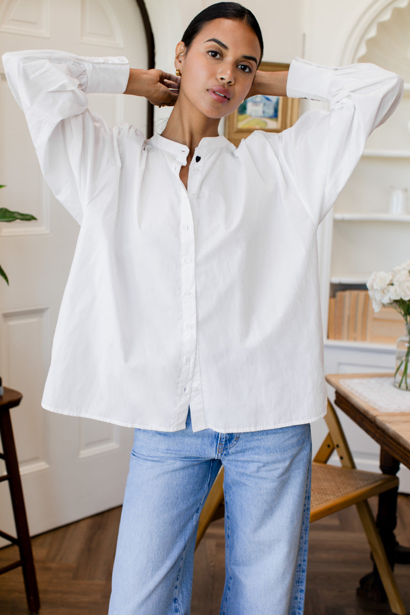 Lou Oversize Shirt - Cloud White