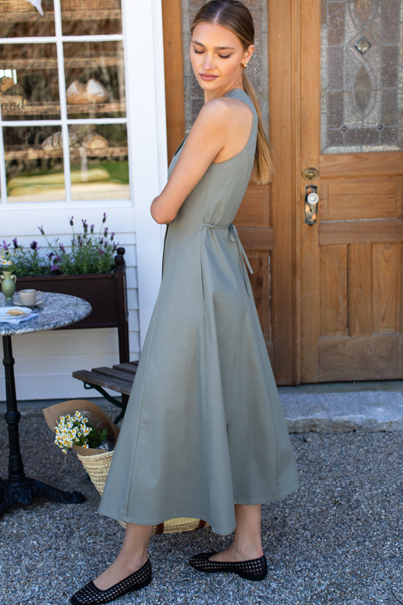 Organic Cafe Dress - Artichoke Organic