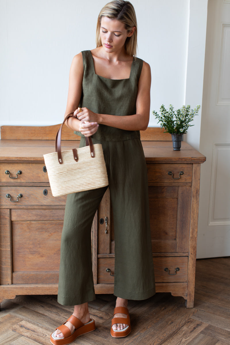 Roma Pant - Martini Olive