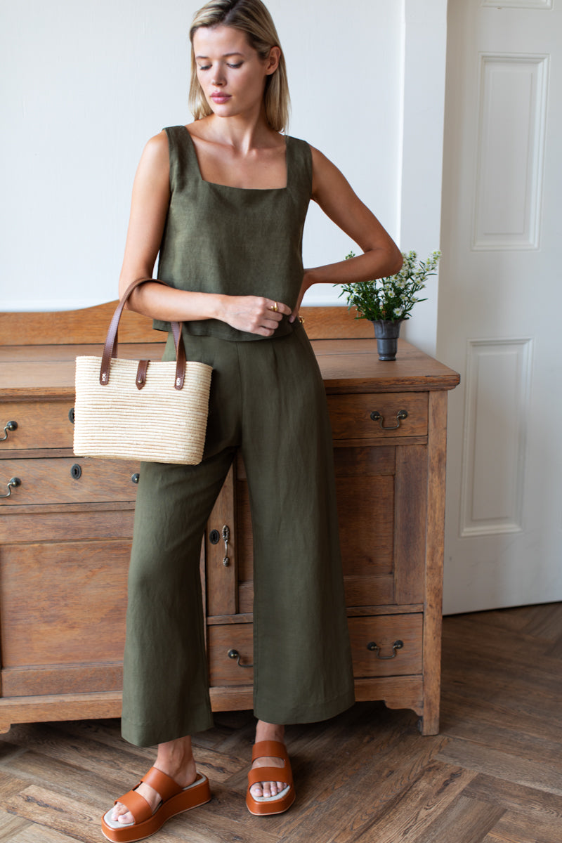 Roma Pant - Martini Olive