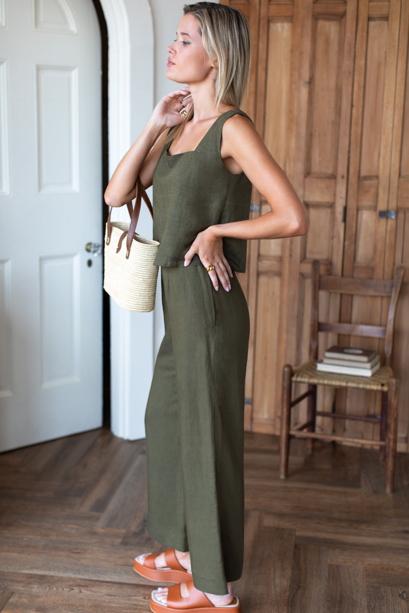 Roma Pant - Martini Olive