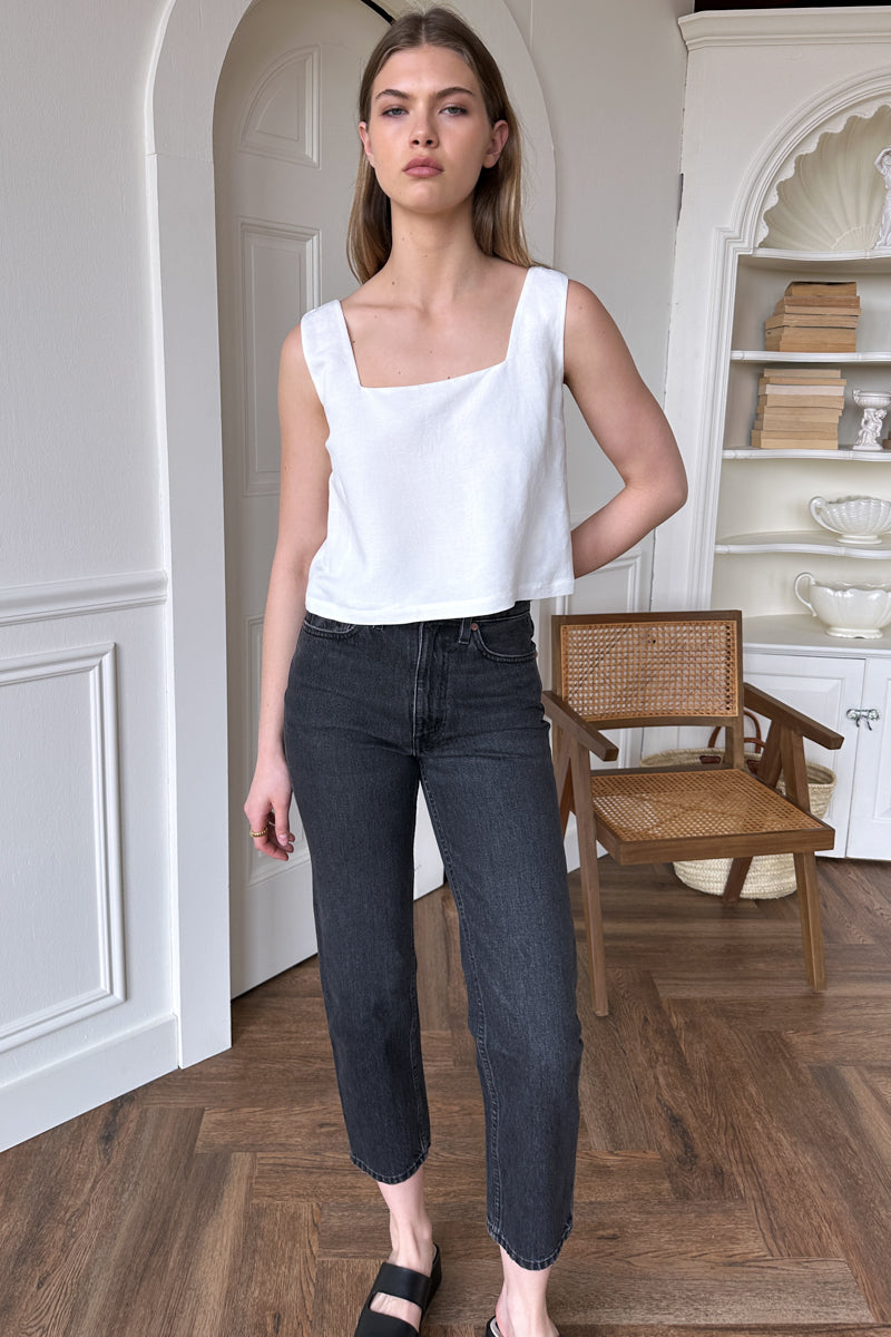 Roma Top 2 - Ivory Linen