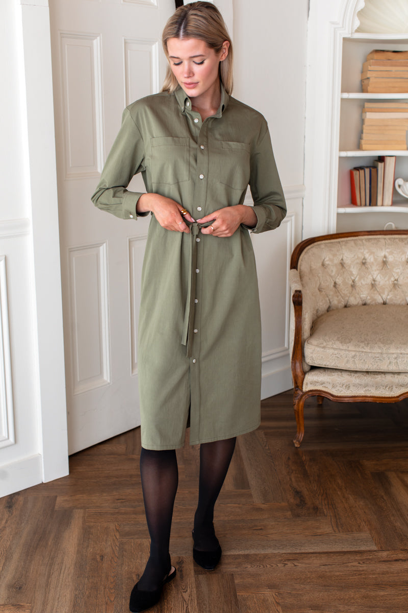 Ry Shirtdress 2 - Laurel Green