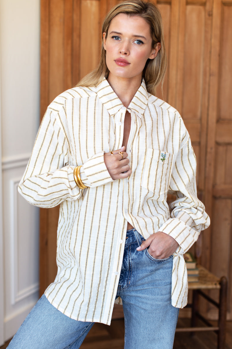 Ryan Shirt - Golden Stripe