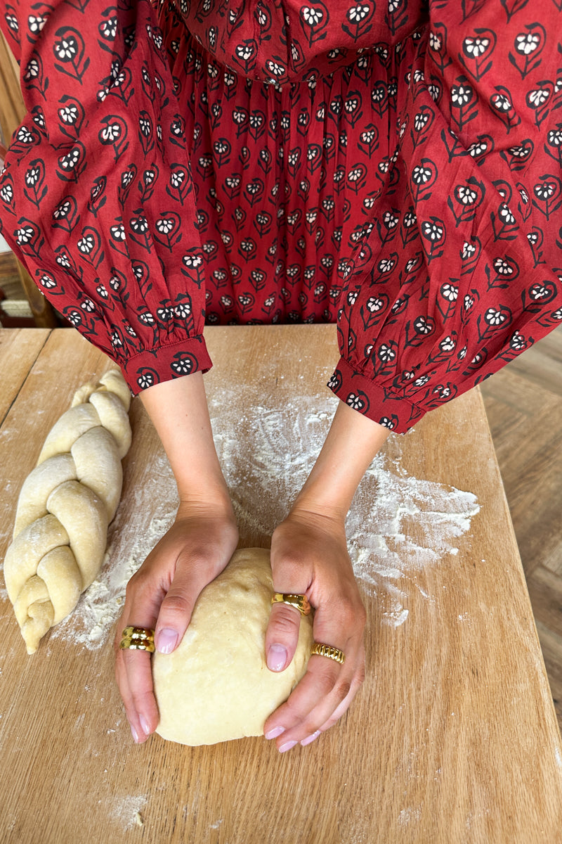 Frances Blouse - Lantern Flower Rouge