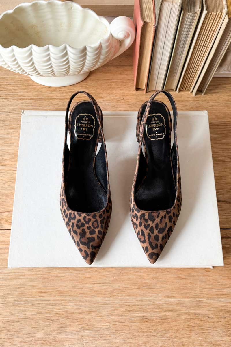 Lou Walking Slingback - Leopard