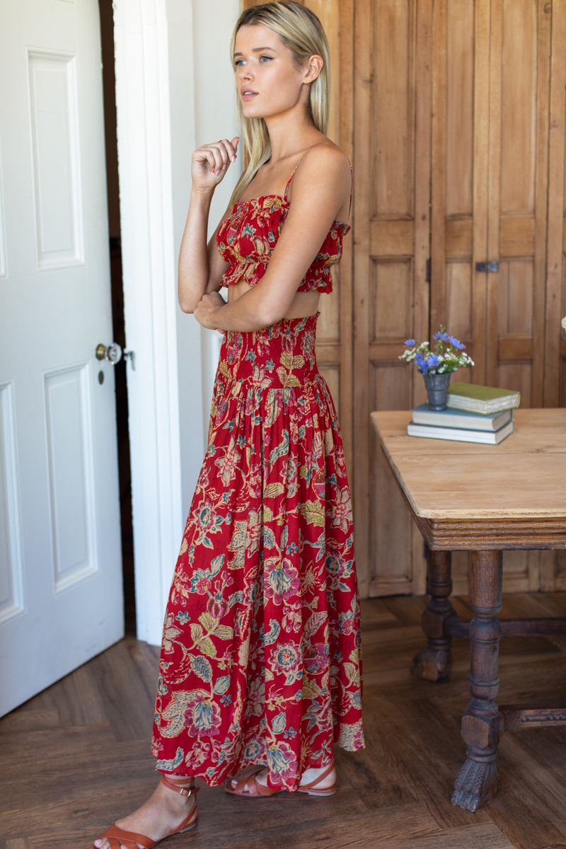 Vacation Top - Pompeian Blooms Organic