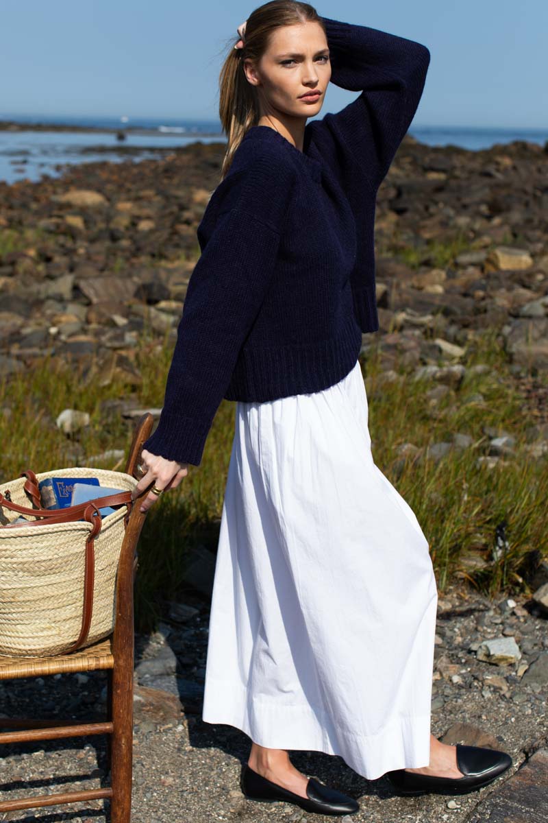 Wide Hem Skirt - Cloud White