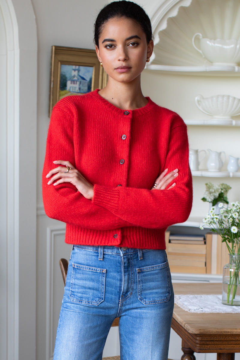Little Atelier Cardigan - Poppy Red