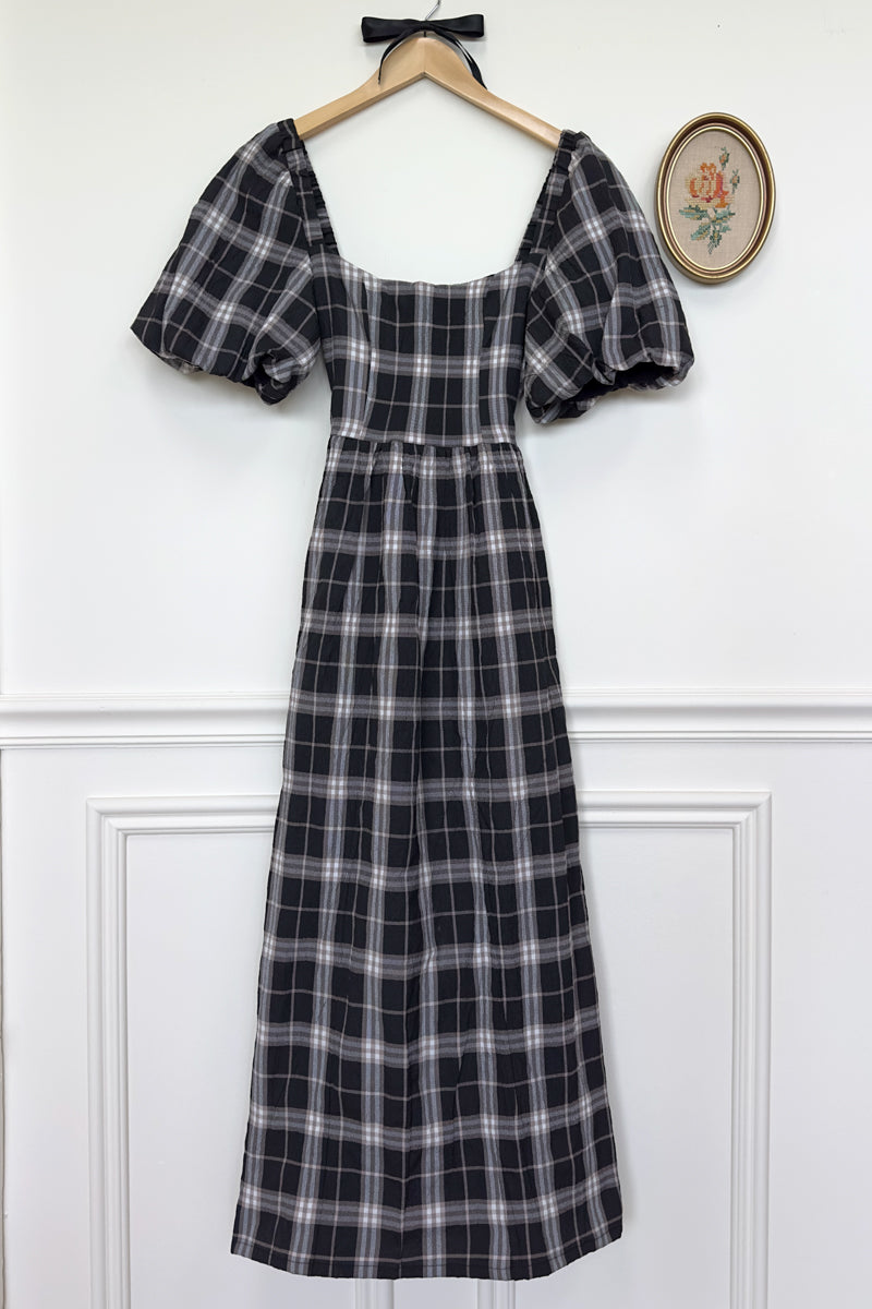 Sylvian Dress - Sylvian Plaid Dark