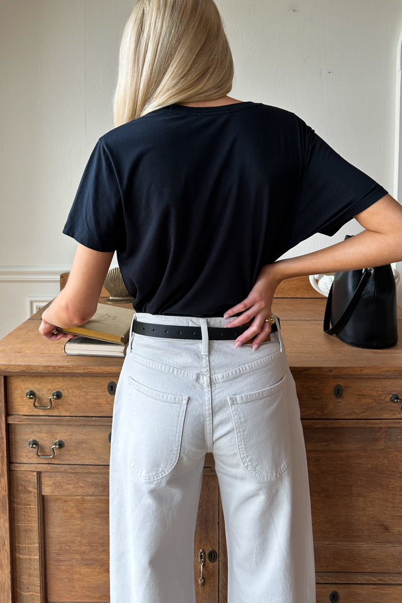 The Barrel Jean - Antique White