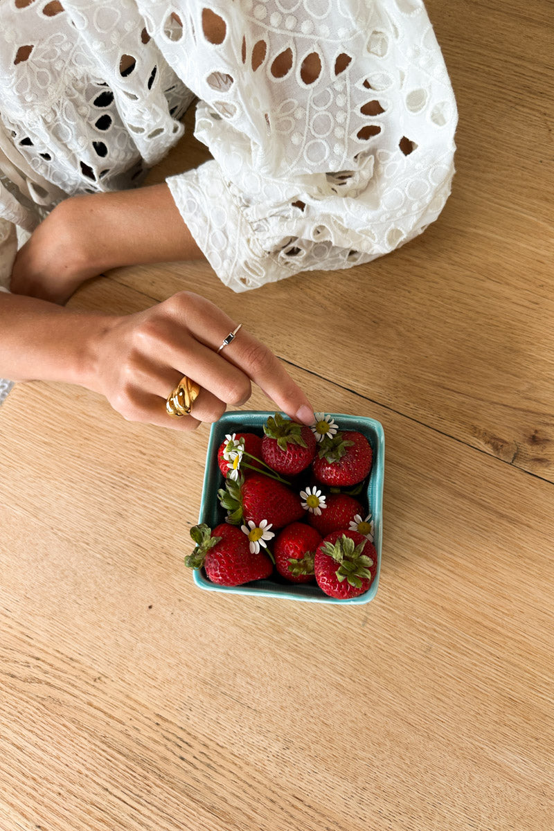 Artist Overshirt - Ivory Eyelet