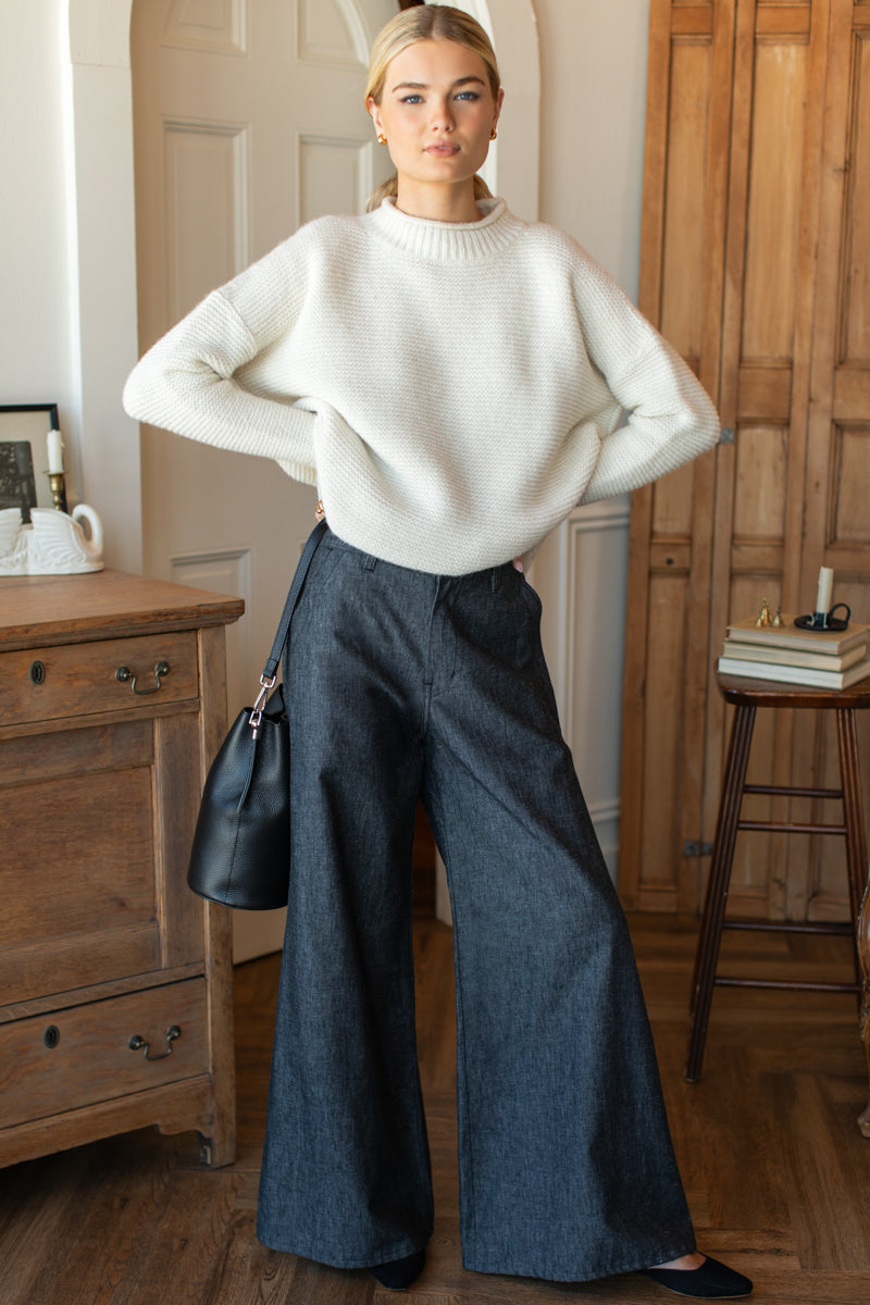 Tulip Trouser - Rinsed Black
