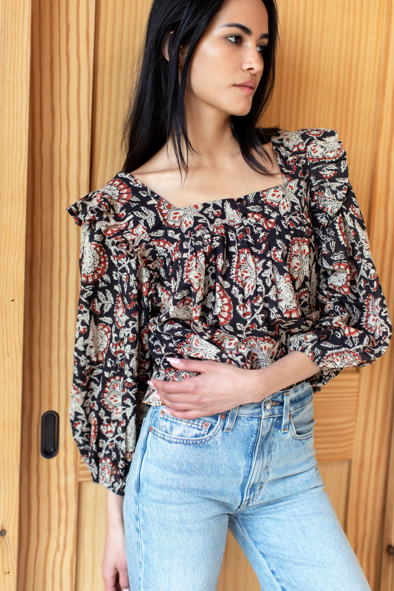 Adelina Blouse - Thalia Satin