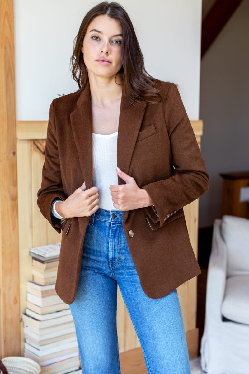 Atelier Blazer - Walnut Wool Cashmere