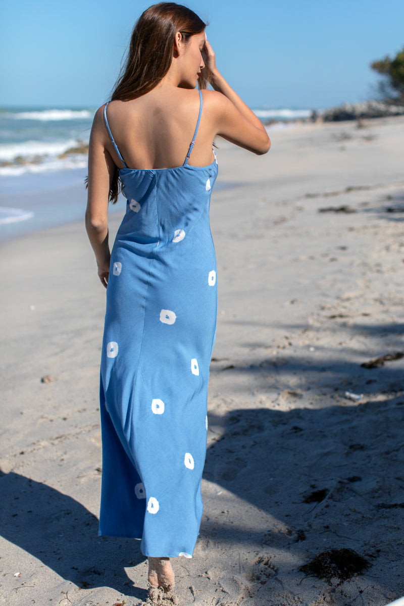 Bias Delicate Dress - Indigo Eclipse