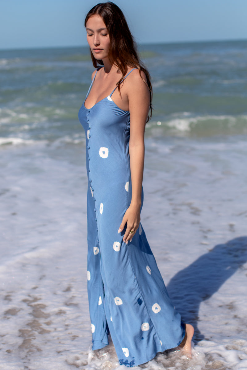 Bias Delicate Dress - Indigo Eclipse