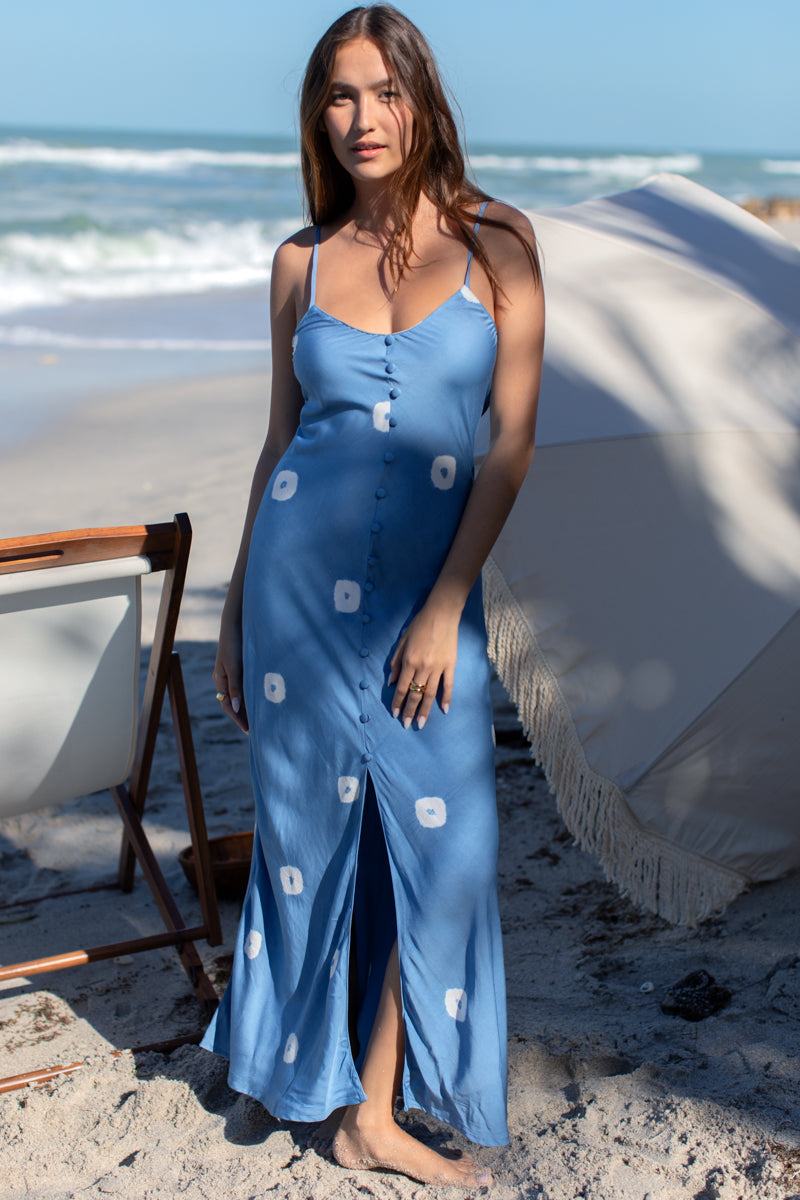 Bias Delicate Dress - Indigo Eclipse
