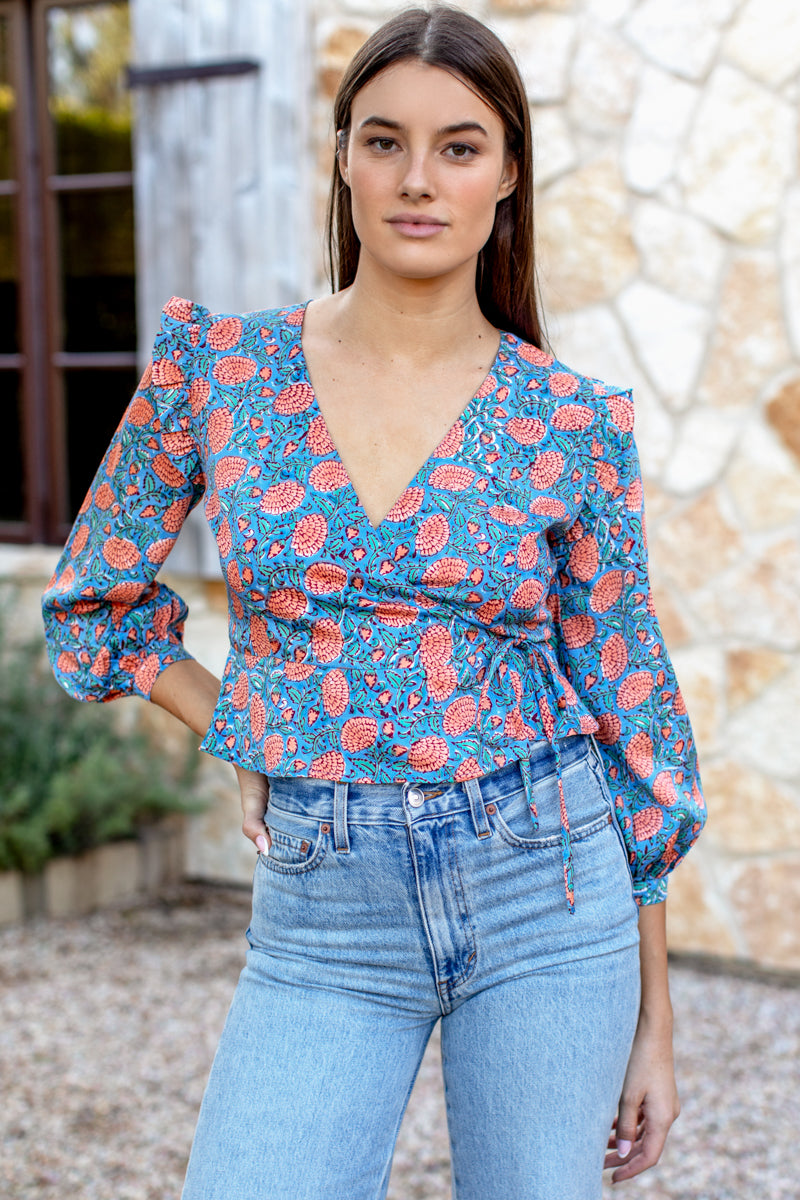 Bishop Frill Top - Chateau Flower