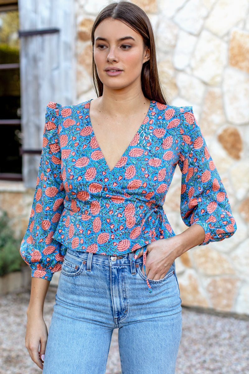 Bishop Frill Top - Chateau Flower