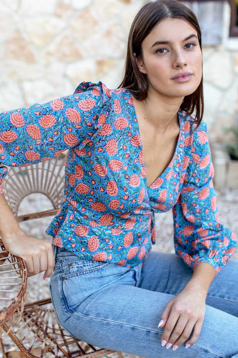 Bishop Frill Top - Chateau Flower