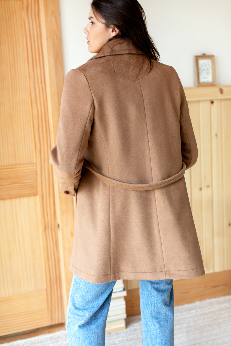 Bon Peacoat - Camel Wool Cashmere
