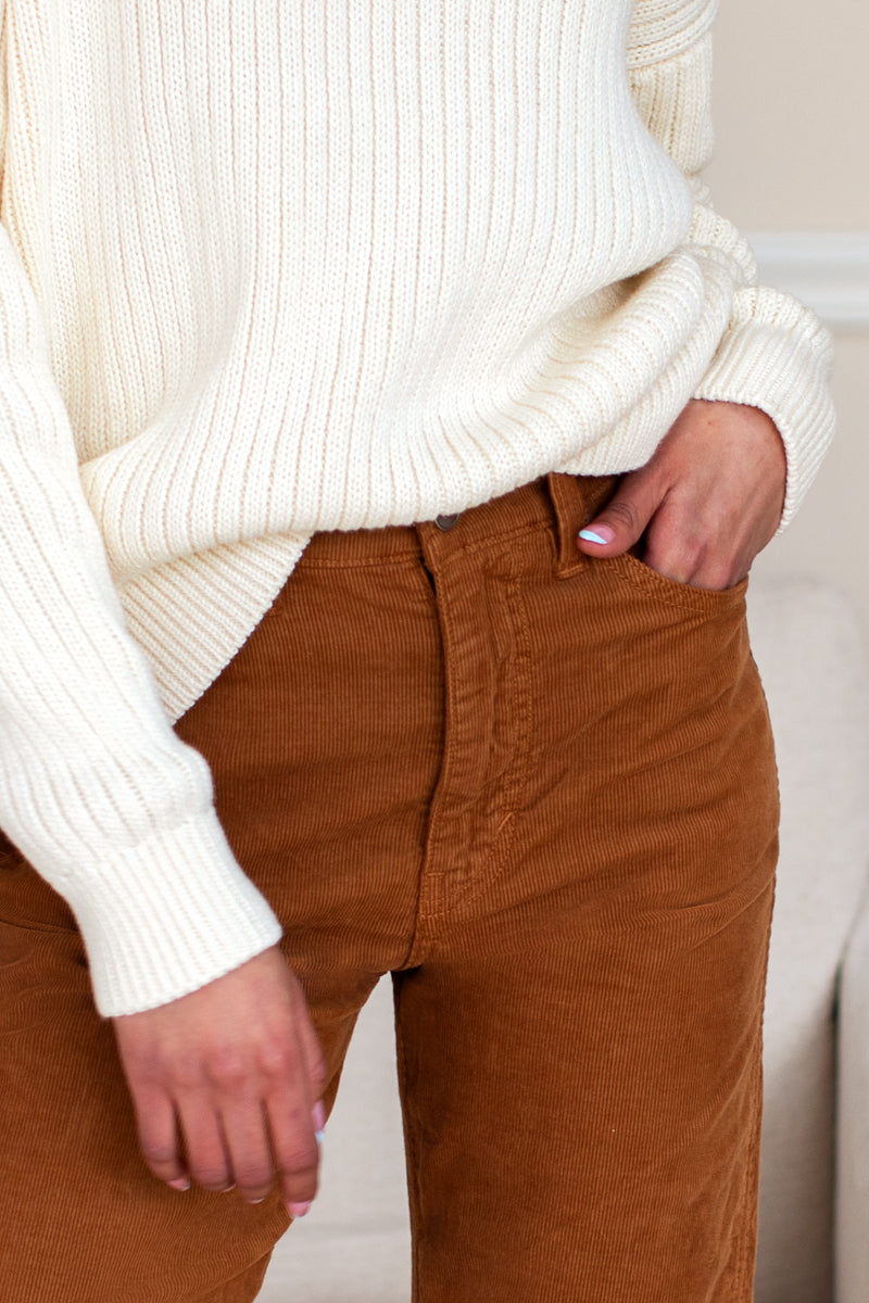 Treasure Straight - Camel Corduroy