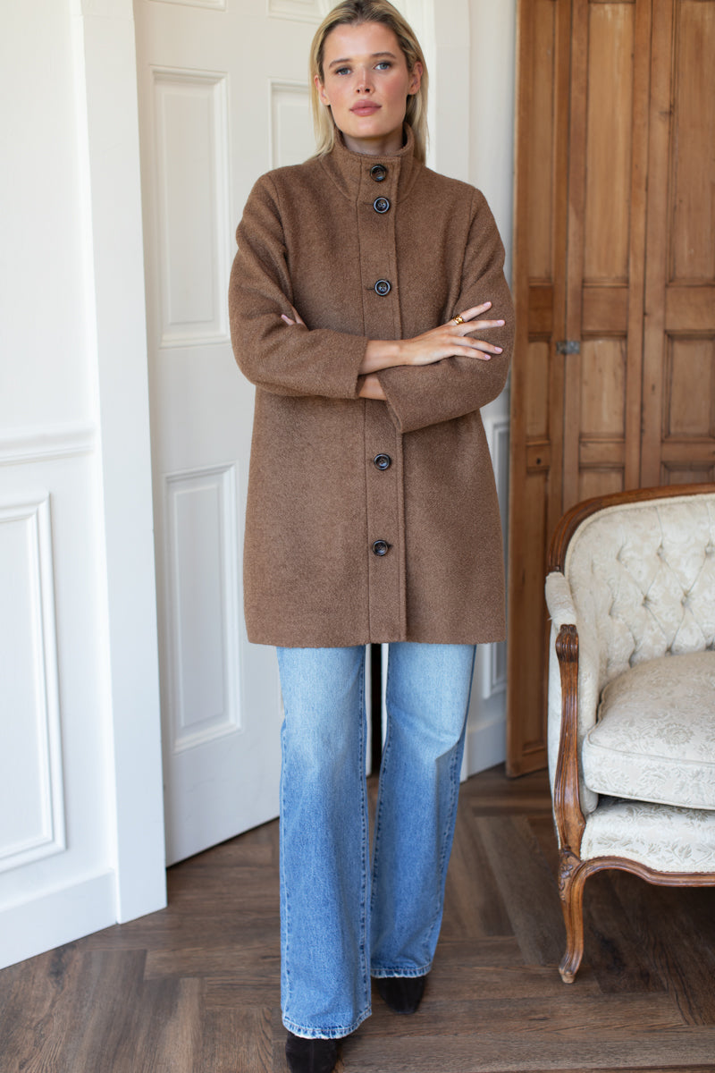 Cozy Coat - Camel Boucle