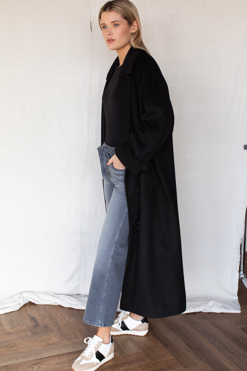 Daily Trainer - Taupe Suede, Black + Ivory Leather