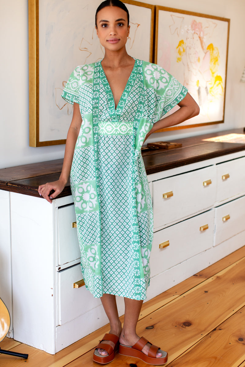 Daughters Caftan - Dark Green Organic