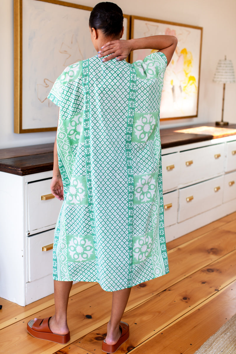 Daughters Caftan - Dark Green Organic