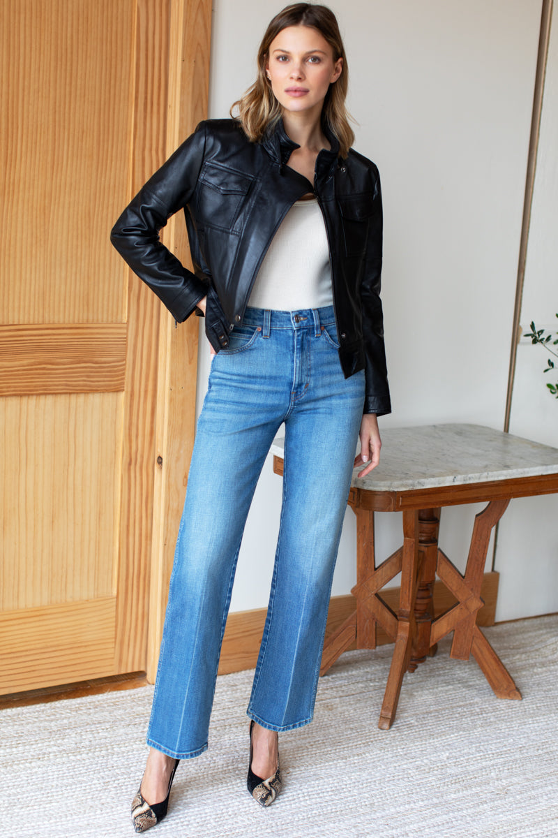 Emerson Biker Jacket - Black Leather