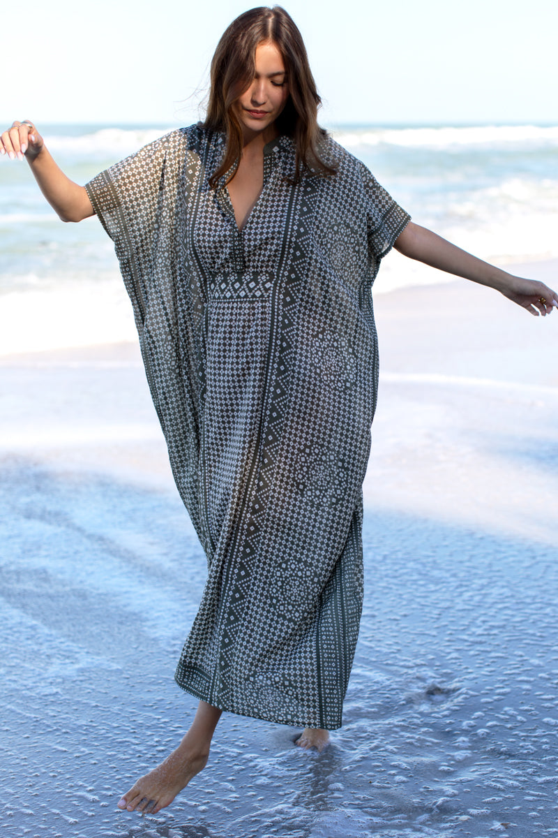 Emerson Caftan - Moss Organic