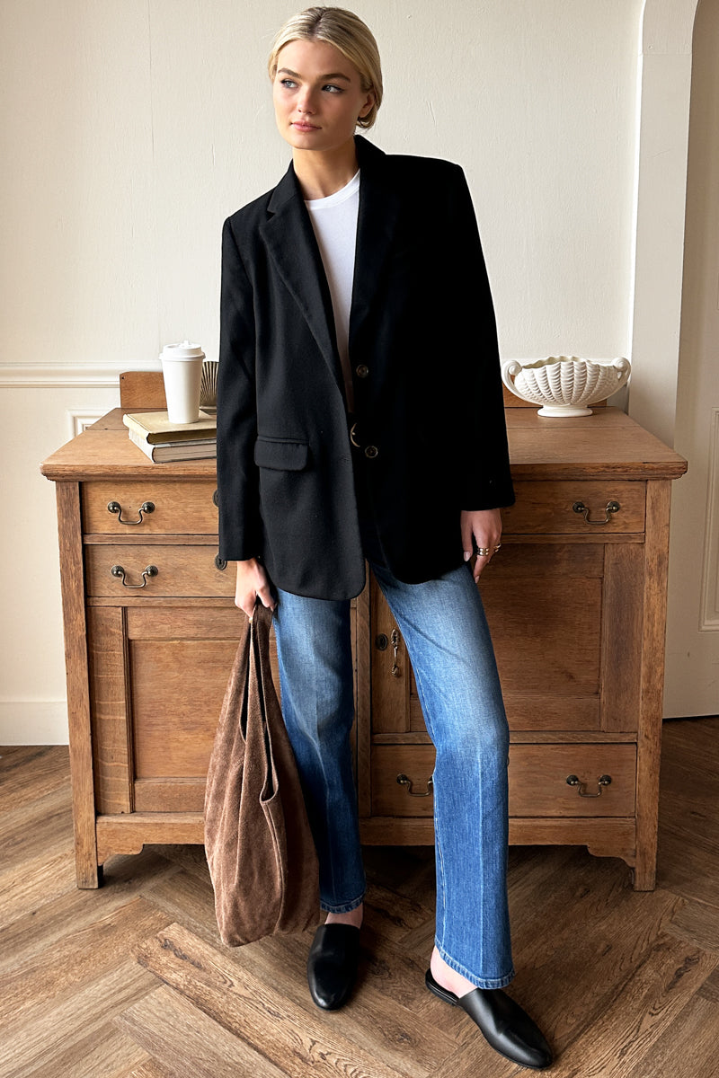 Emerson Slide 2 - Black Leather