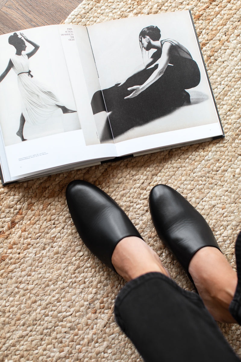 Emerson Slide 2 - Black Leather