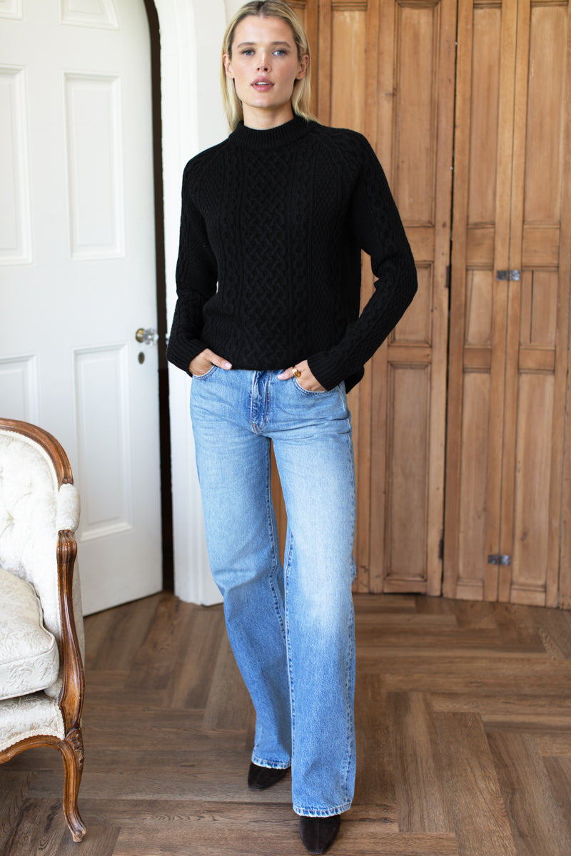 Fisherman Sweater - Black