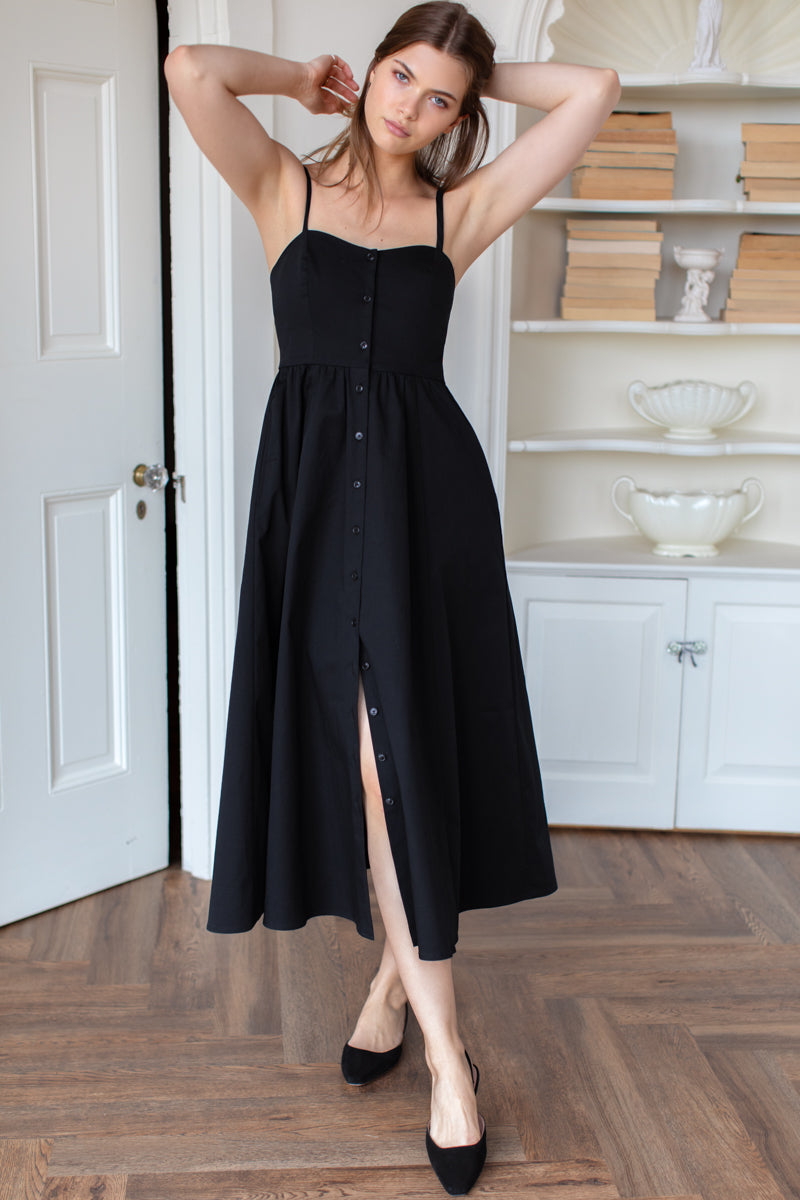 Florentine Layering Dress - Black Organic