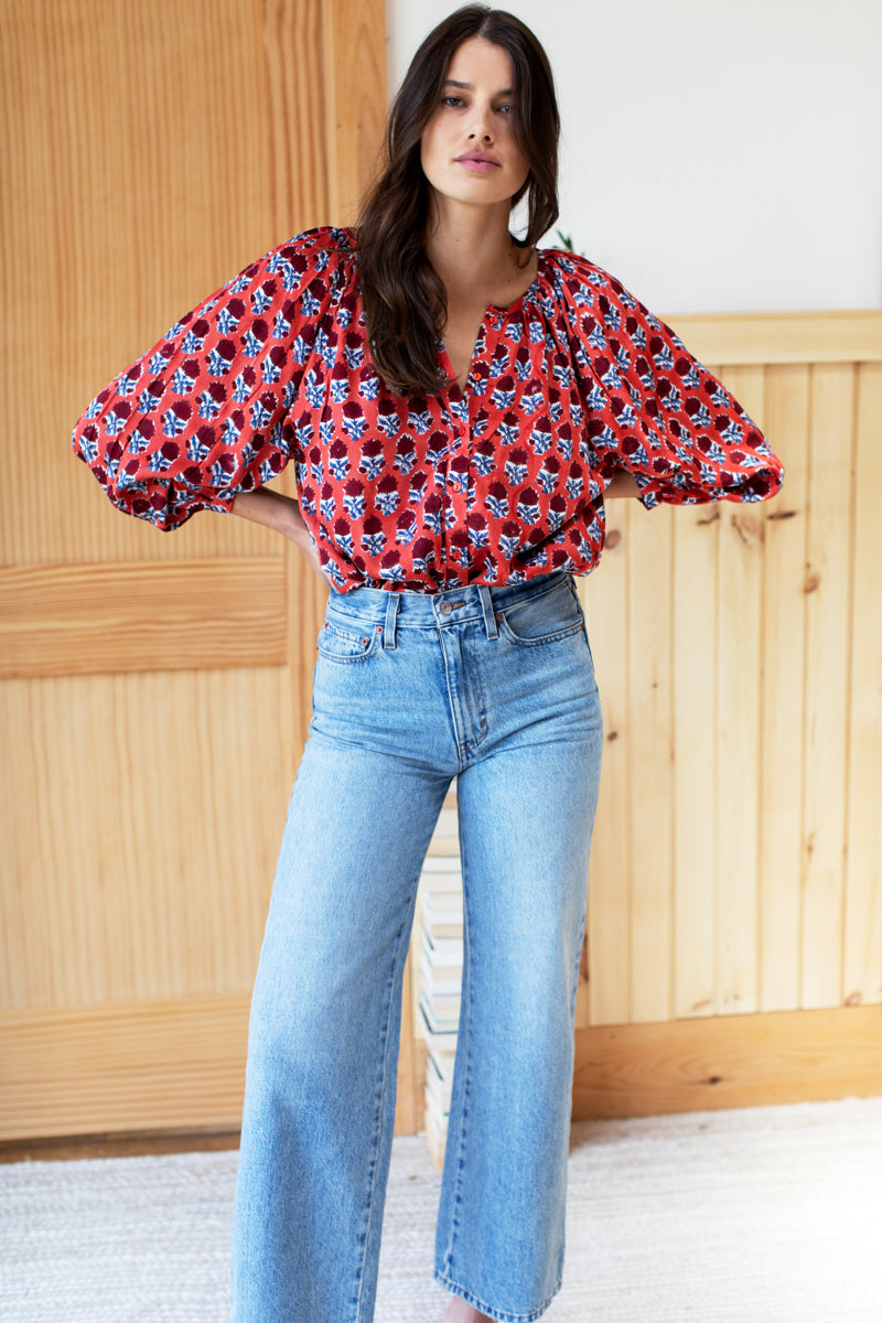 Frances Blouse - Carmen Flowers