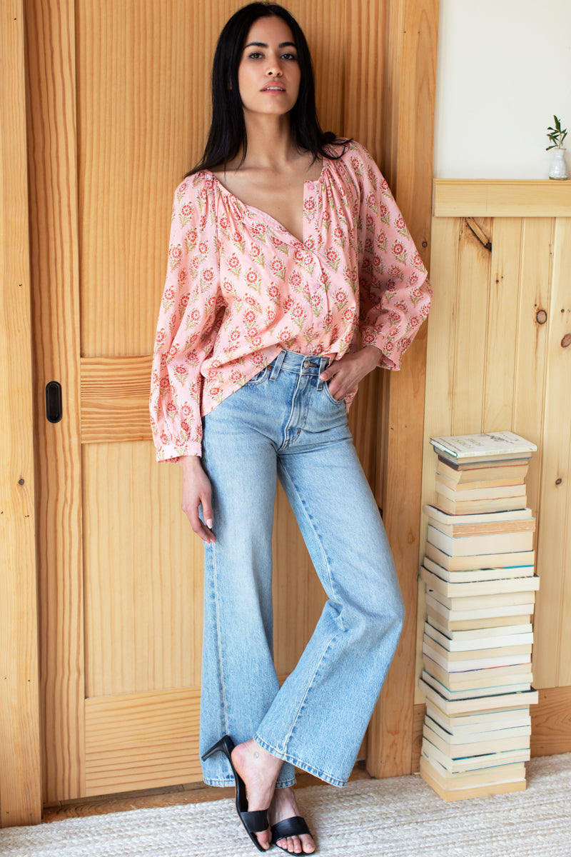 Frances Blouse - Monday Flowers Organic