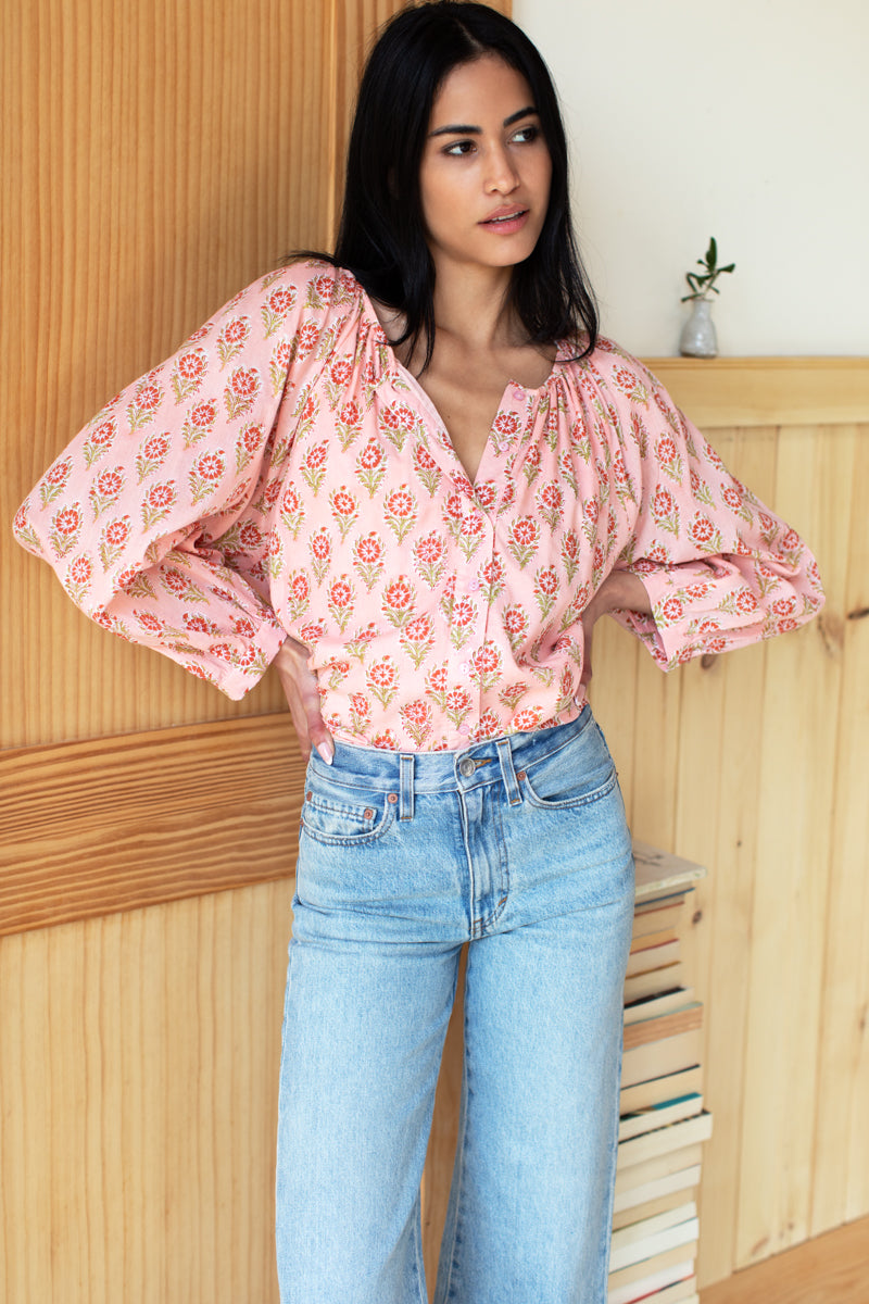 Frances Blouse - Monday Flowers Organic