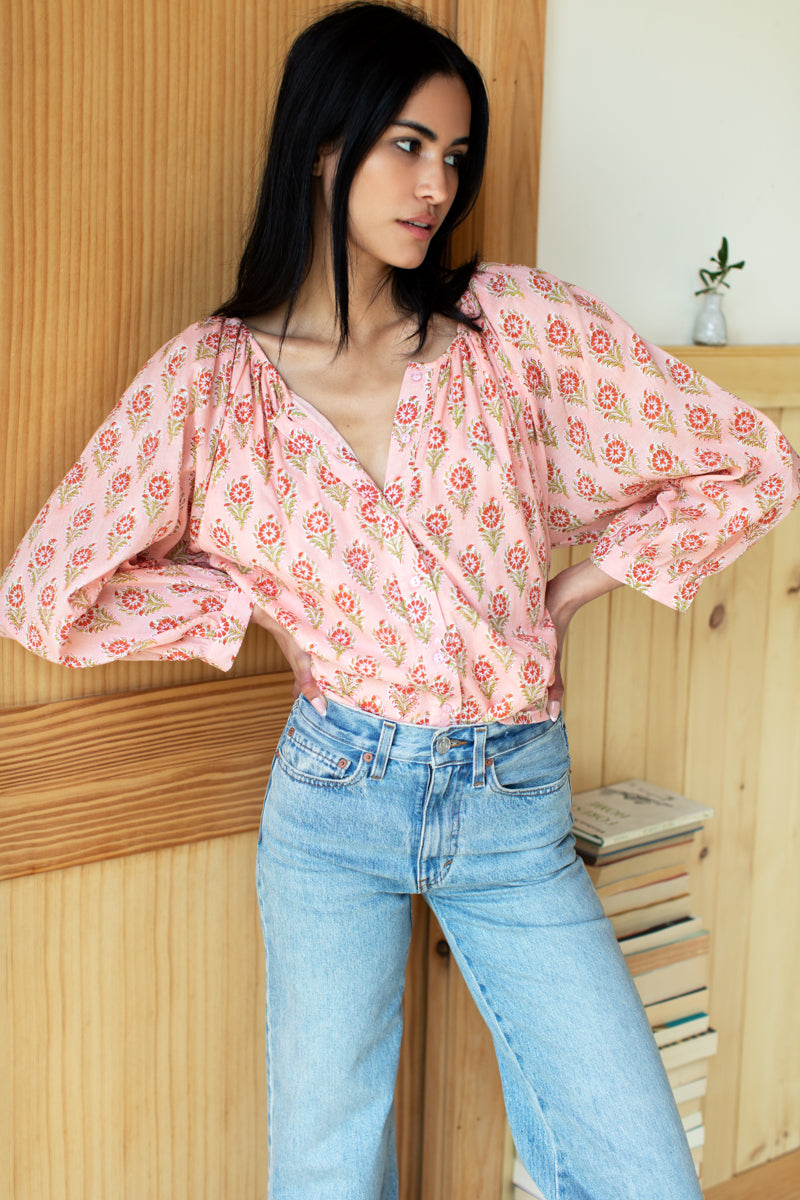 Frances Blouse - Monday Flowers Organic