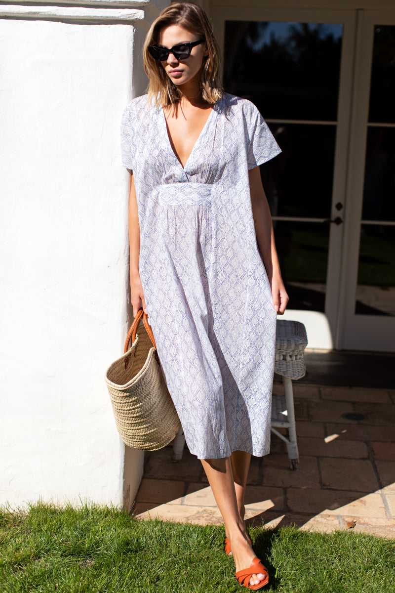 Francina Caftan - Solstice Indigo Organic