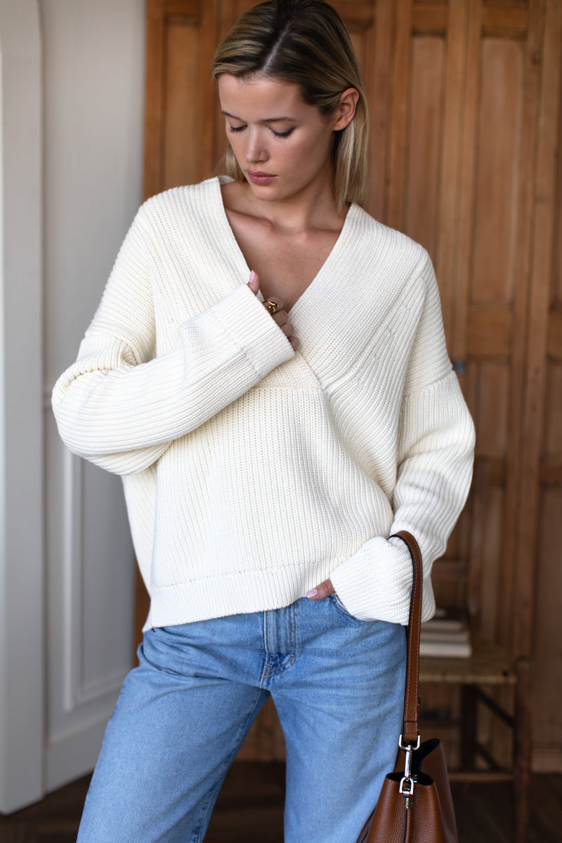 Harlow Sweater - Ivory Organic