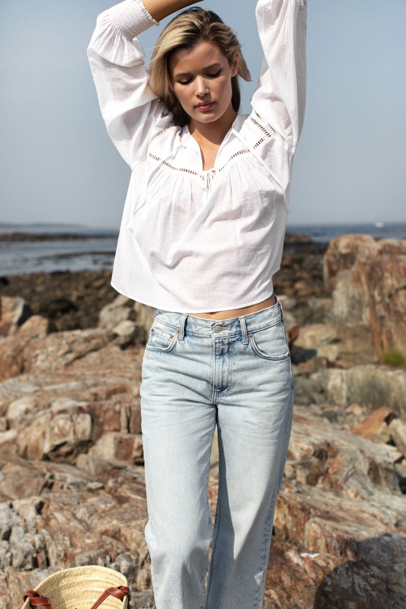 Isla Longsleeve Top 2 - White