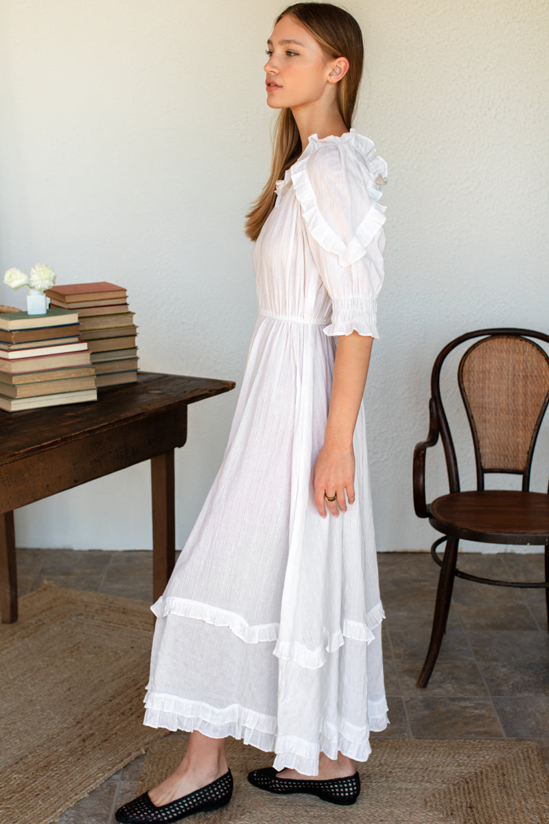 Lawn Dress - Salt