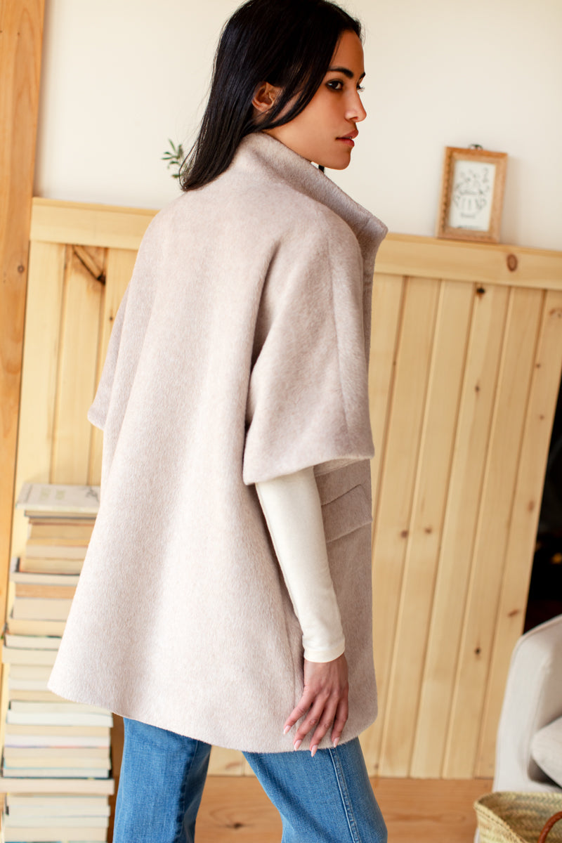 Layering Jacket - Sand Wool Mohair