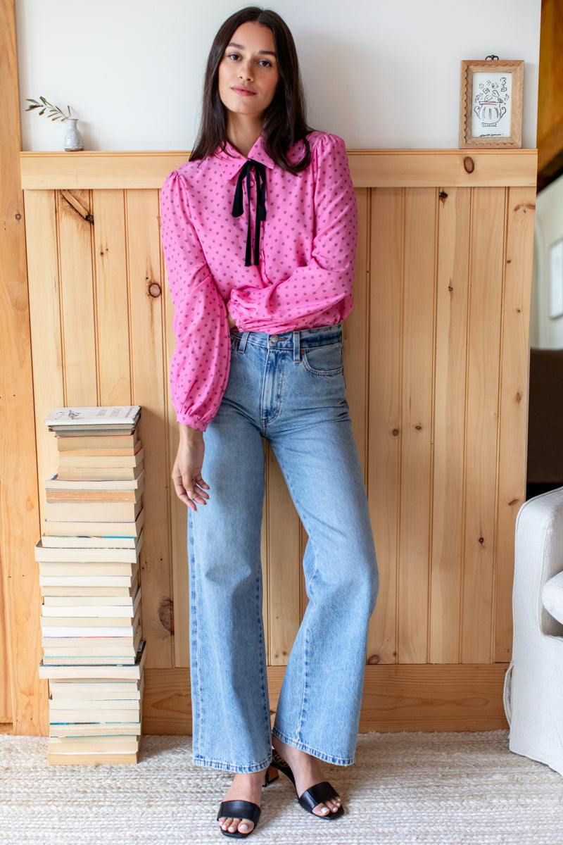 Lou Tie Blouse - Fortuna Bon Berry