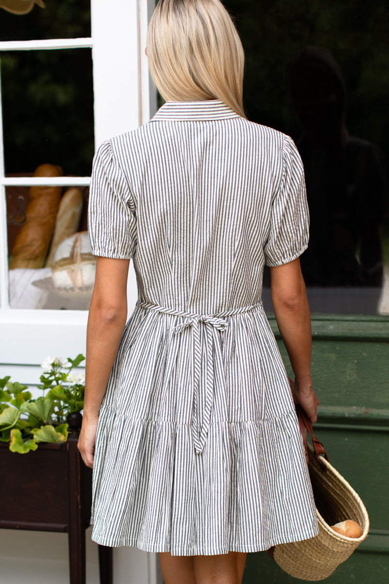 Marin Dress - Newburyport Stripe