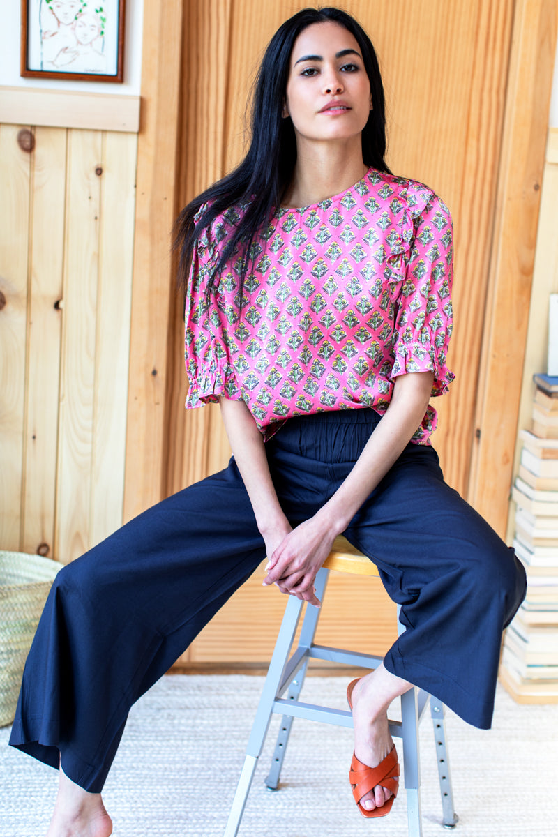 Pearl Blouse - Rose of Indies Silk